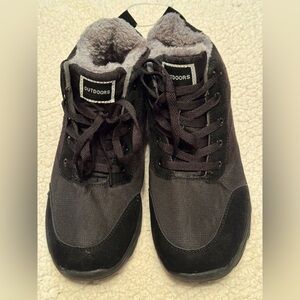 Snow Boots Faux Fur Lined Booties Anti-Slip Ankle Boots Winter Sneakers 9.5‎